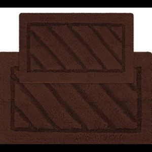 2 pieces  Natural Runner Washable Bath Rug, Set